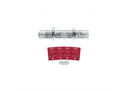 11" Snowflake Silver Foil Christmas Crackers